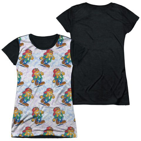 Junior Cap Sleeve 100% Poly Black Back