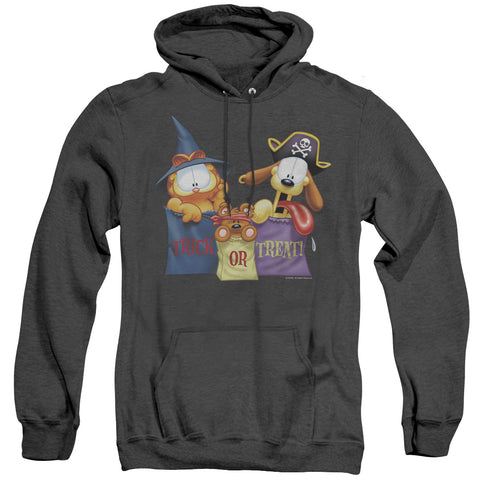 Garfield/grab Bags-adult Heather Hoodie-black