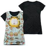 Junior Cap Sleeve 100% Poly Black Back