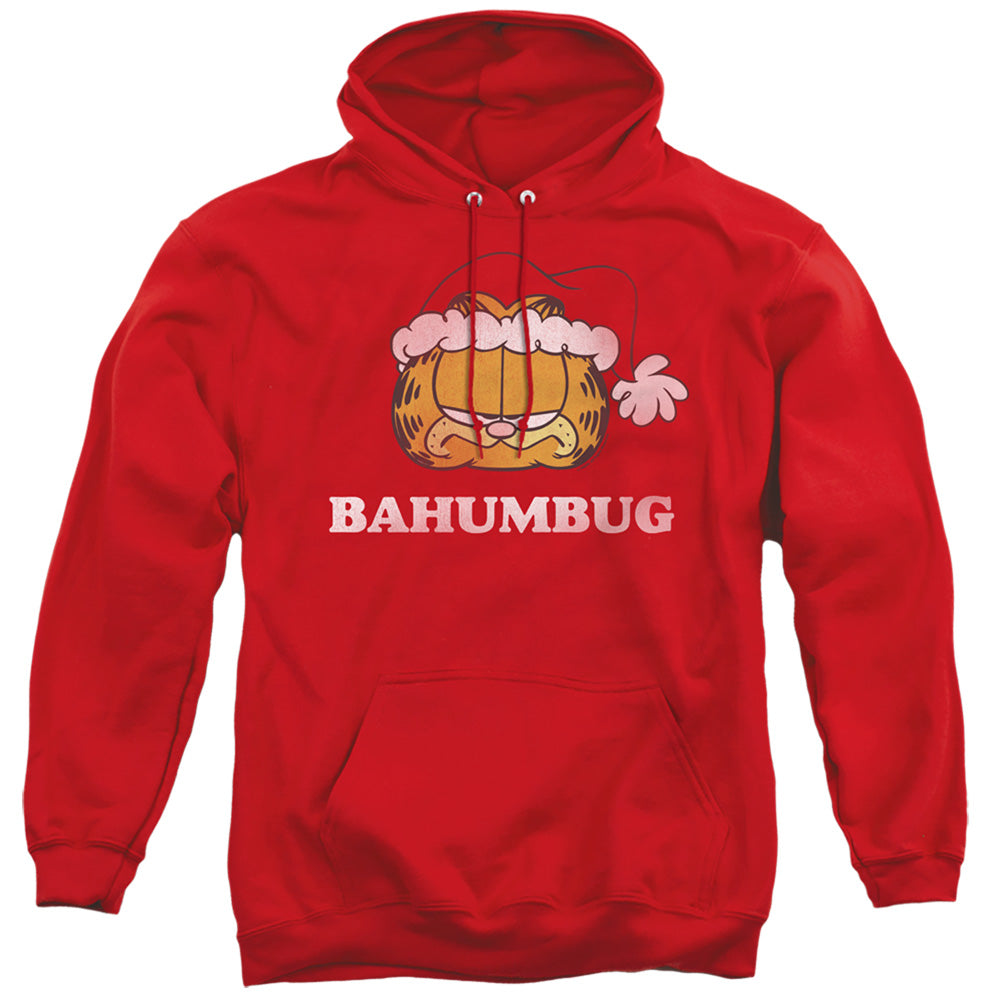 Garfield/bahumbug-adult Pull-over Hoodie-red