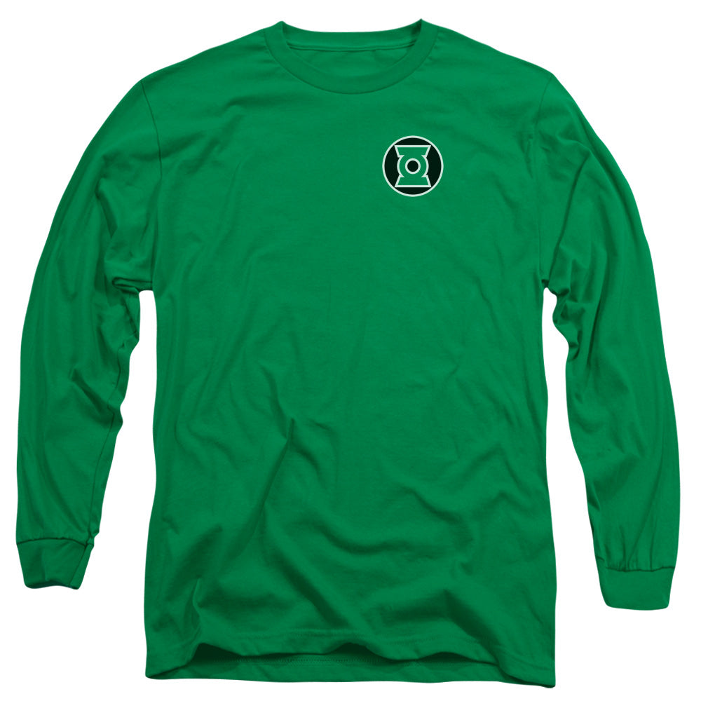 Green Lantern/kyle Rayner Logo - L/s Adult 18/1 - Kelly Green