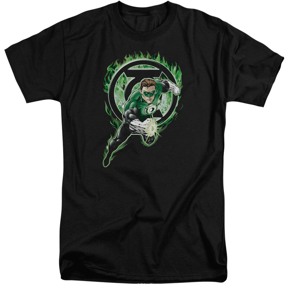 Green Lantern/space Cop-s/s Adult Tall-black