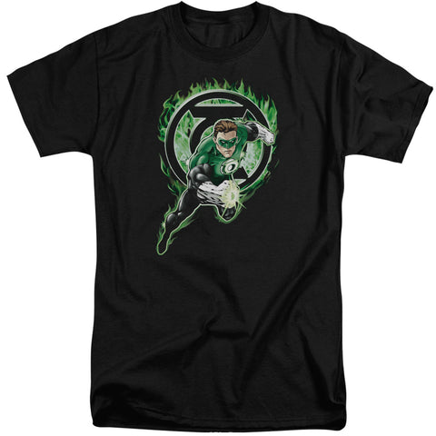 Green Lantern/space Cop-s/s Adult Tall-black