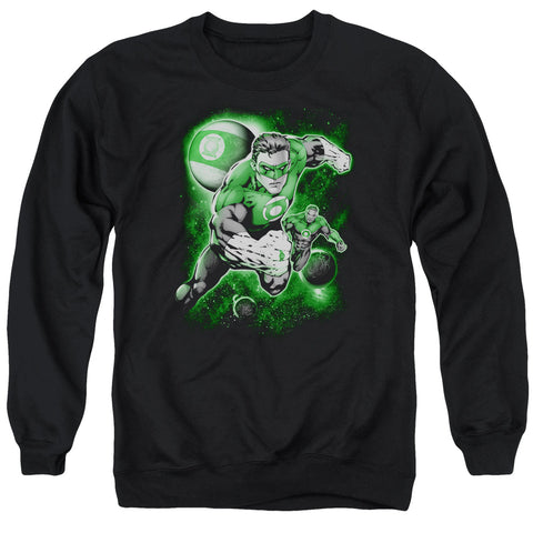 Green Lantern/lantern Planet - Adult Crewneck Sweatshirt - Black
