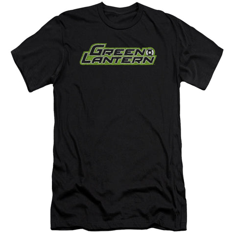 Green Lantern/scribble Title-premuim Canvas Adult Slim Fit 30/1-black