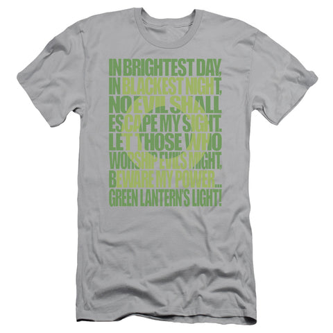 Green Lantern/green Lantern Oath - S/s Adult 30/1 - Silver