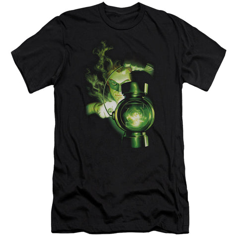 Green Lantern/lantern Light-s/s Adult 30/1-black