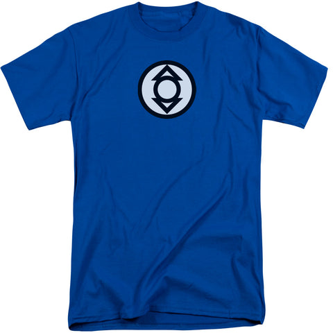 Green Lantern/indigo Tribe-s/s Adult Tall-royal Blue