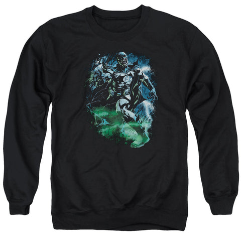 Green Lantern/black Lantern Batman - Adult Crewneck Sweatshirt - Black