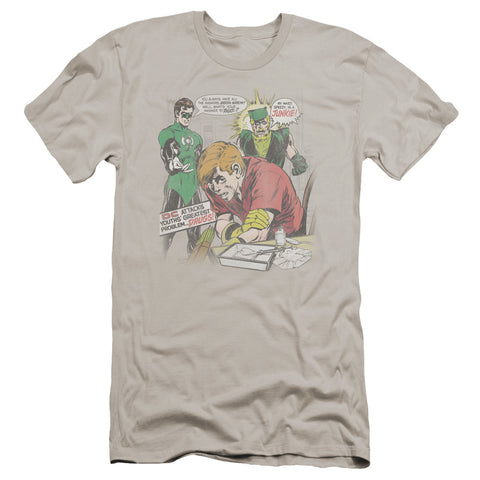 Green Lantern/speedy Junkie-premuim Canvas Adult Slim Fit 30/1-silver