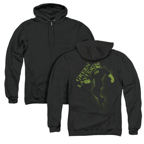 Gl/lantern Darkness (back Print) - Adult Zipper Hoodie-black