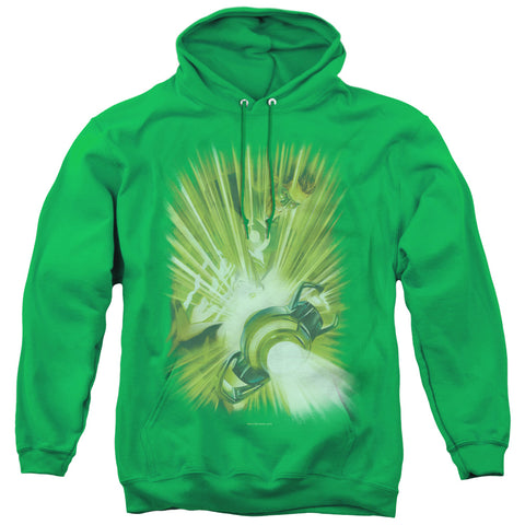 Green Lantern/lanterns Light - Adult Pull-over Hoodie - Kelly Green