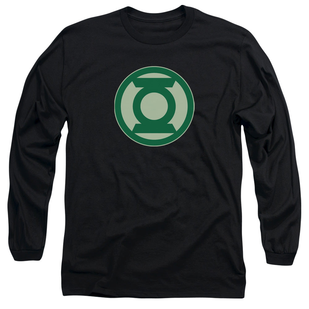 Green Lantern/green Symbol - L/s Adult 18/1 - Black