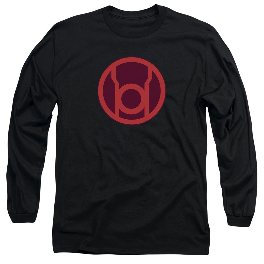 Green Lantern/red Symbol - L/s Adult 18/1 - Black