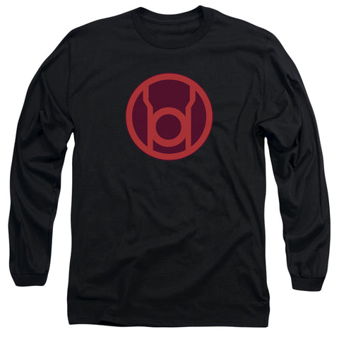 Green Lantern/red Symbol - L/s Adult 18/1 - Black