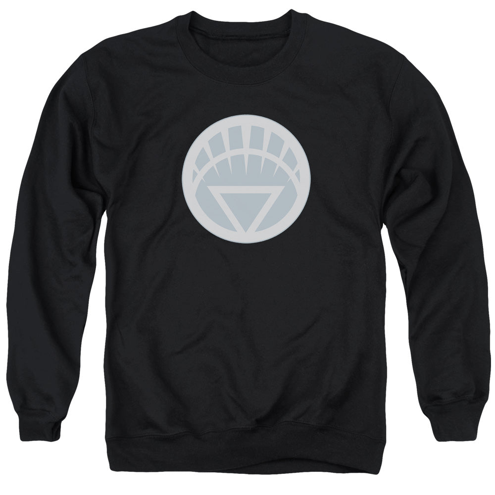 Green Lantern/white Symbol - Adult Crewneck Sweatshirt - Black