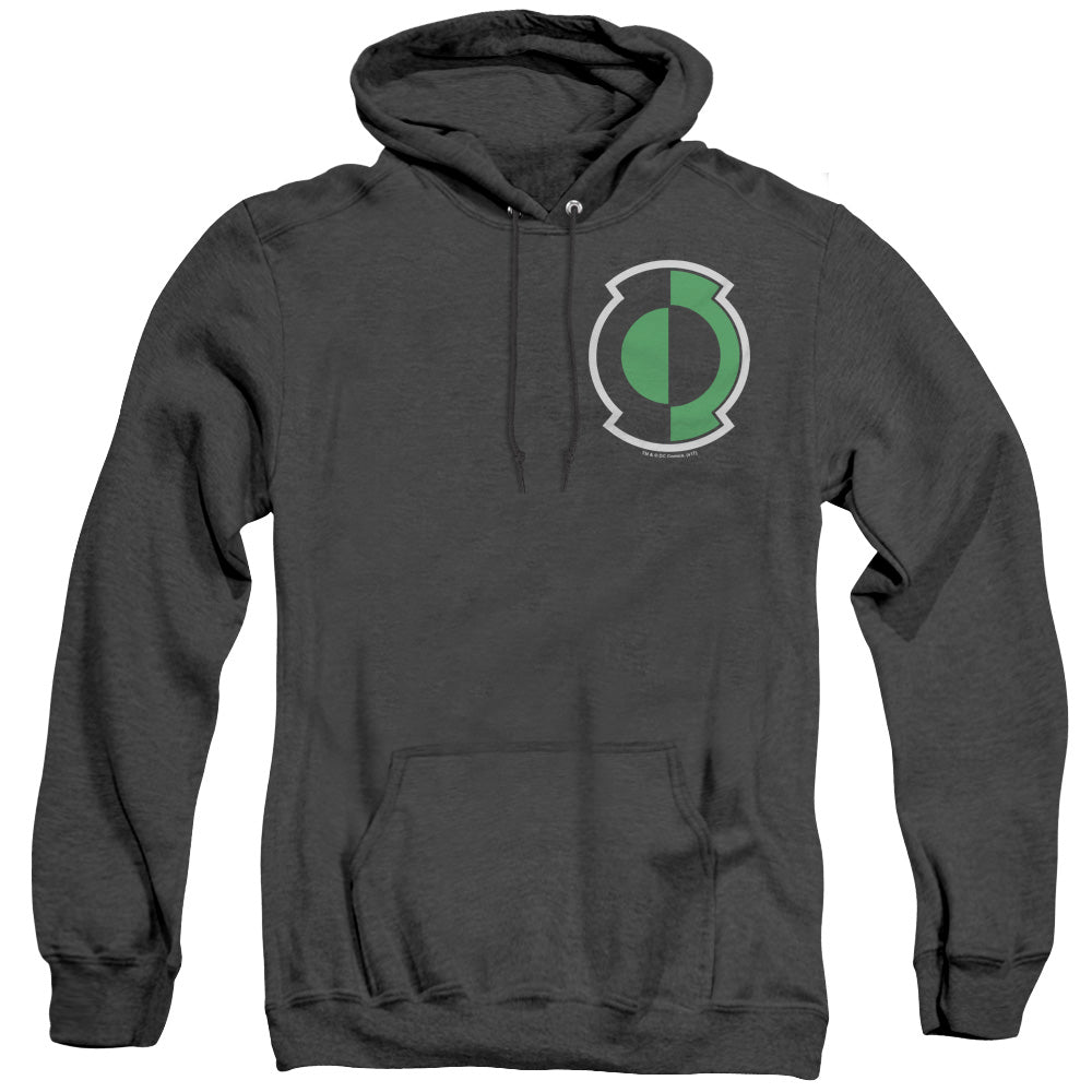 Green Lantern/kyle Logo - Adult Heather Hoodie - Black