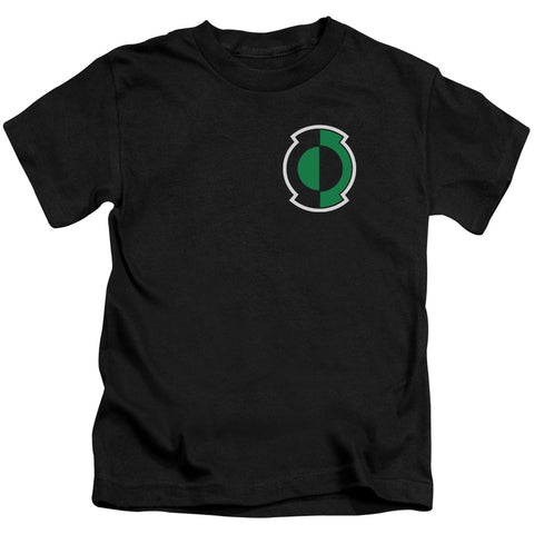 Green Lantern/kyle Logo - S/s Juvenile 18/1 - Black