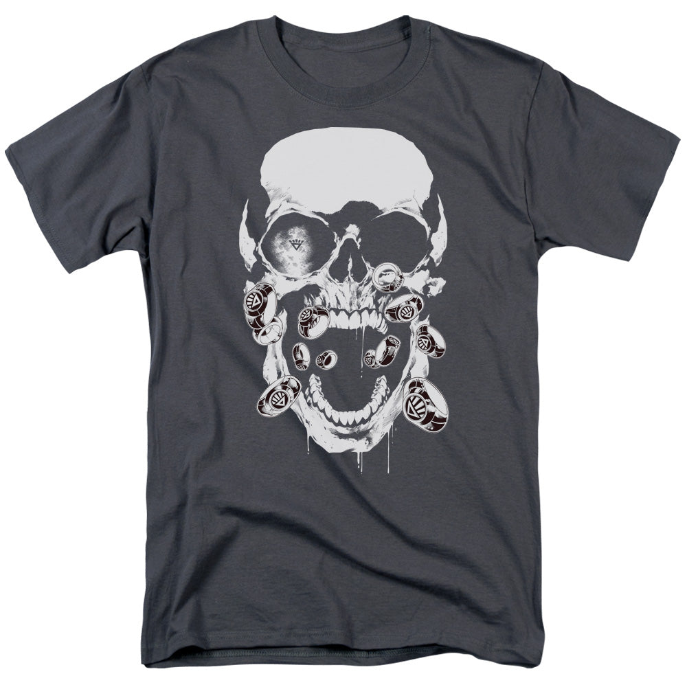 Green Lantern/black Lantern Skull - S/s Adult 18/1 - Charcoal