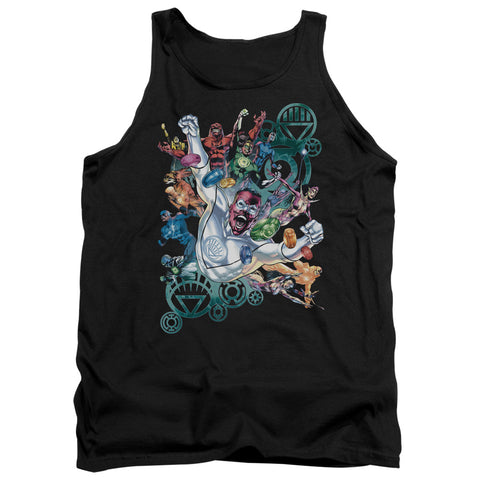 Green Lantern/lanterns Unite - Adult Tank - Black