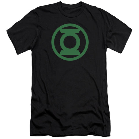Green Lantern/green Emblem - S/s Adult 30/1 - Black