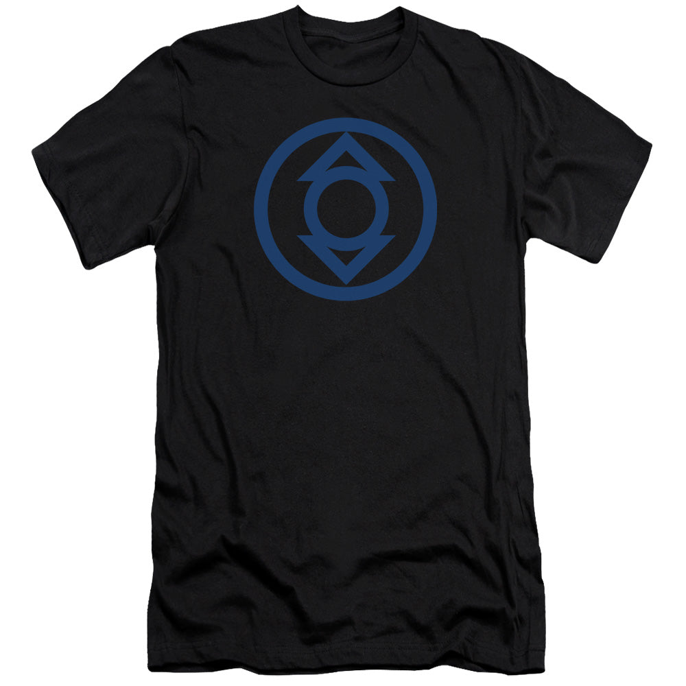 Green Lantern/blue Emblem-premuim Canvas Adult Slim Fit 30/1-black