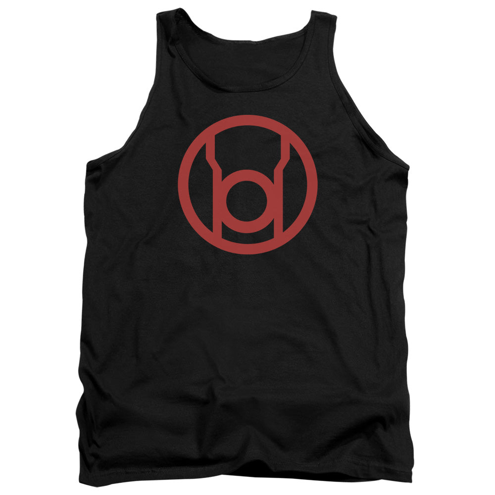 Green Lantern/red Emblem - Adult Tank - Black