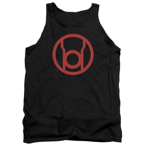 Green Lantern/red Emblem - Adult Tank - Black