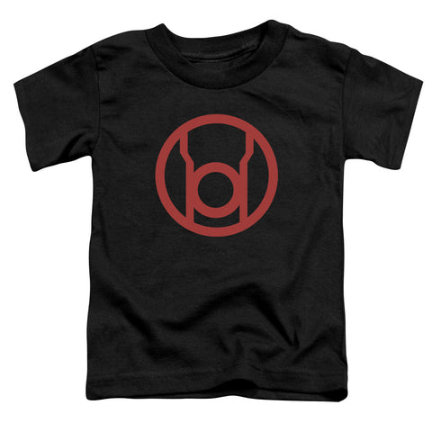 Green Lantern/red Emblem - S/s Toddler Tee - Black