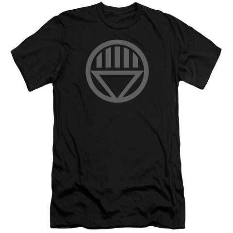 Green Lantern/grey Emblem - S/s Adult 30/1 - Black