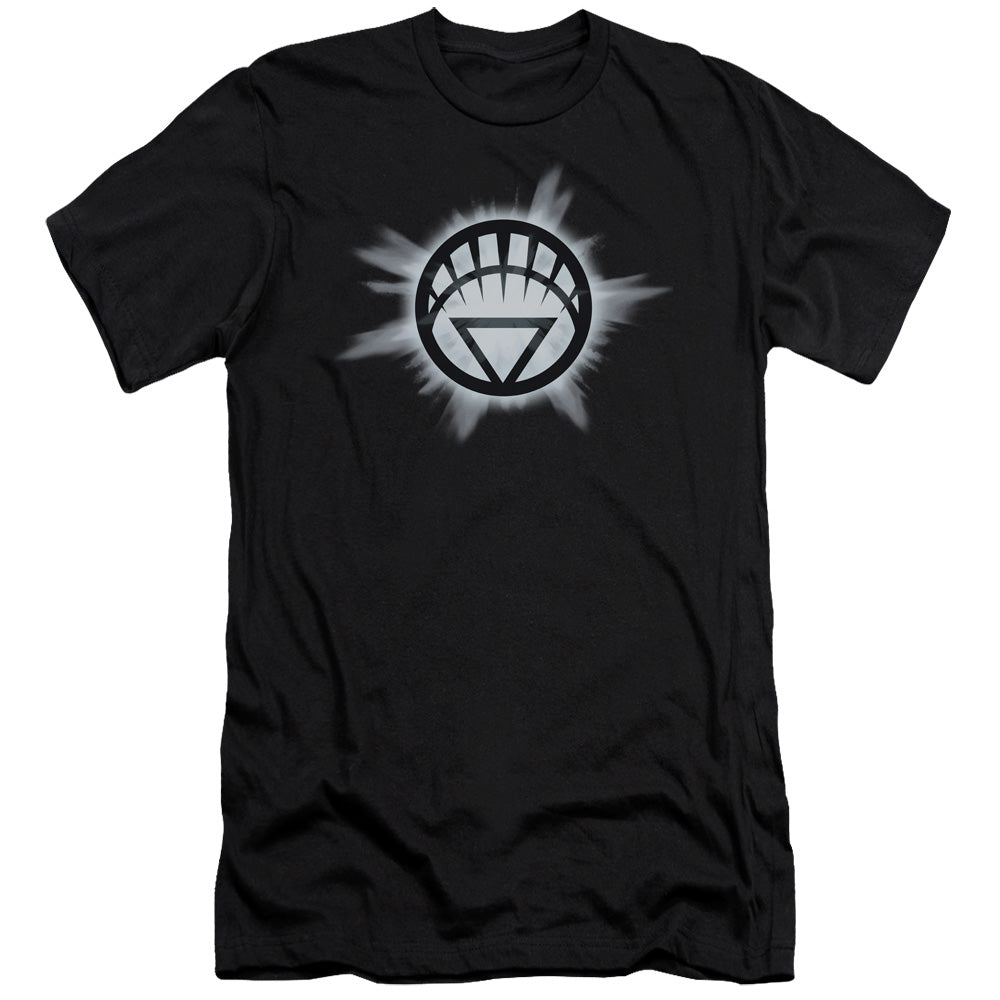 Green Lantern/white Glow - S/s Adult 30/1 - Black