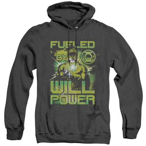 Green Lantern/fueled - Adult Heather Hoodie - Black