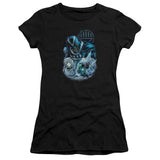 Juniors Sheer Cap Sleeve