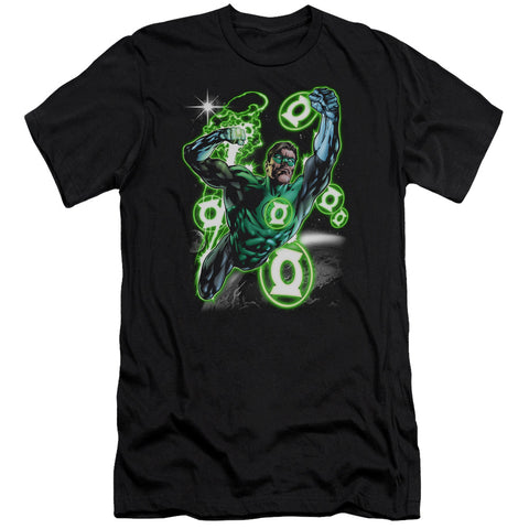 Green Lantern/earth Sector-premuim Canvas Adult Slim Fit 30/1-black
