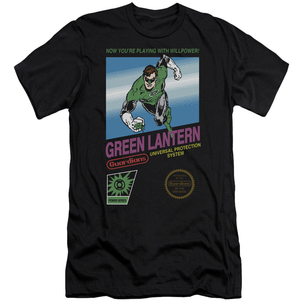 Green Lantern/box Art - S/s Adult 30/1 - Black
