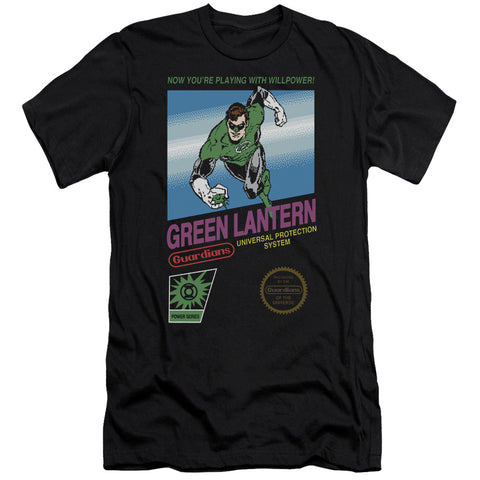 Green Lantern/box Art - S/s Adult 30/1 - Black