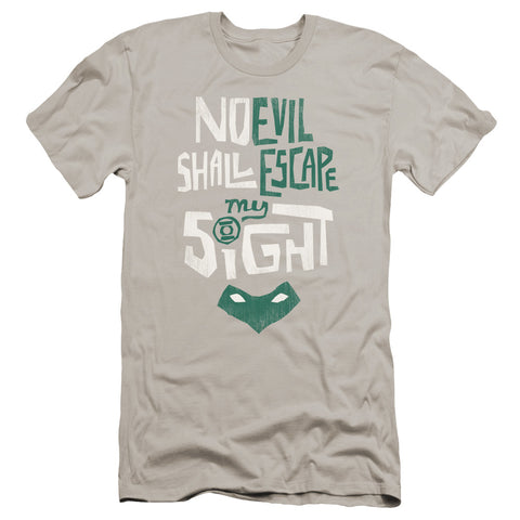 Green Lantern/my Sight-premuim Canvas Adult Slim Fit 30/1-silver
