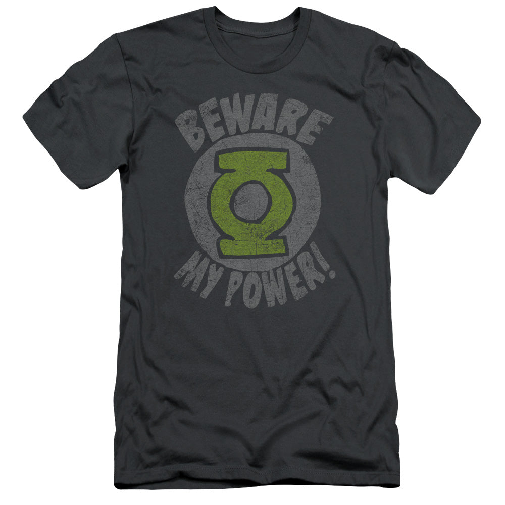 Green Lantern/beware-s/s Adult 30/1-charcoal