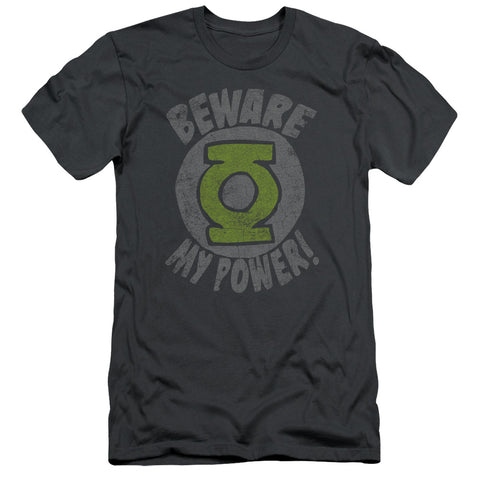 Green Lantern/beware-s/s Adult 30/1-charcoal