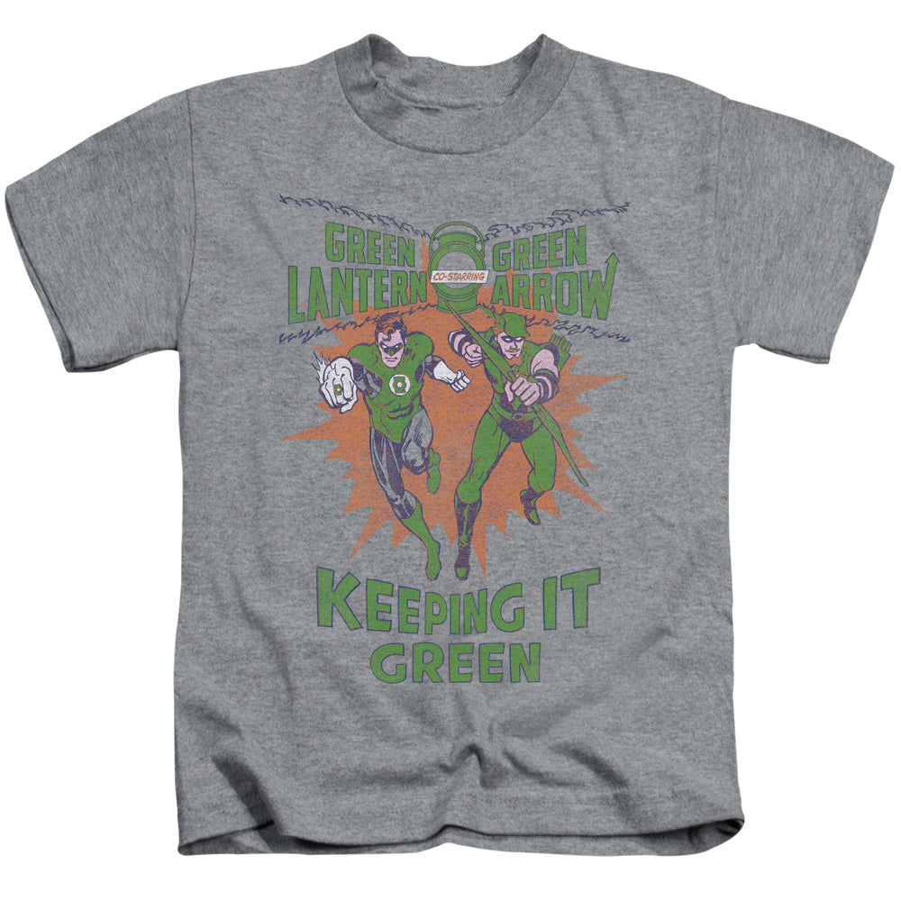 Green Lantern/keeping It Green-s/s Juvenile 18/1-athletic Heather