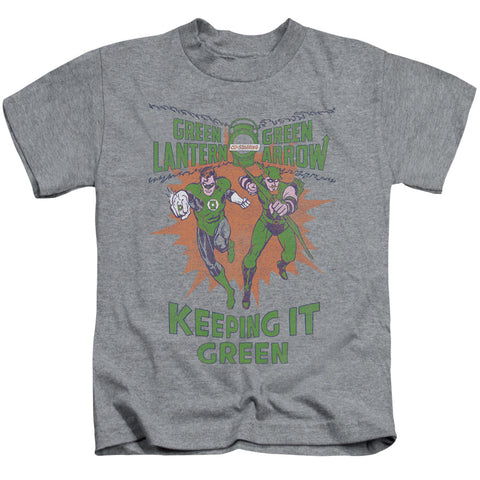 Green Lantern/keeping It Green-s/s Juvenile 18/1-athletic Heather