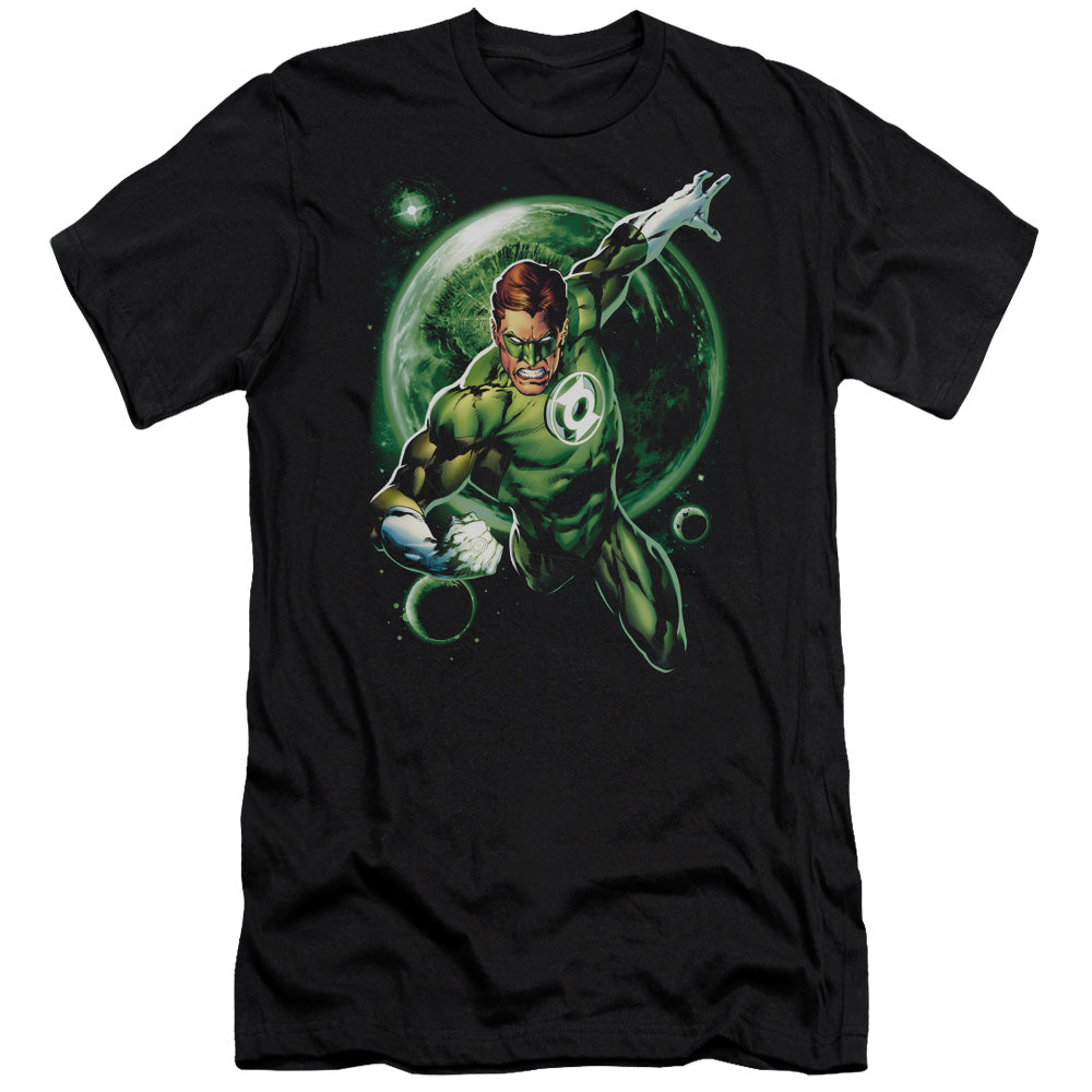 Green Lantern/galaxy Glow-s/s Adult 30/1-black