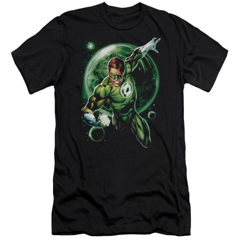 Green Lantern/galaxy Glow-s/s Adult 30/1-black