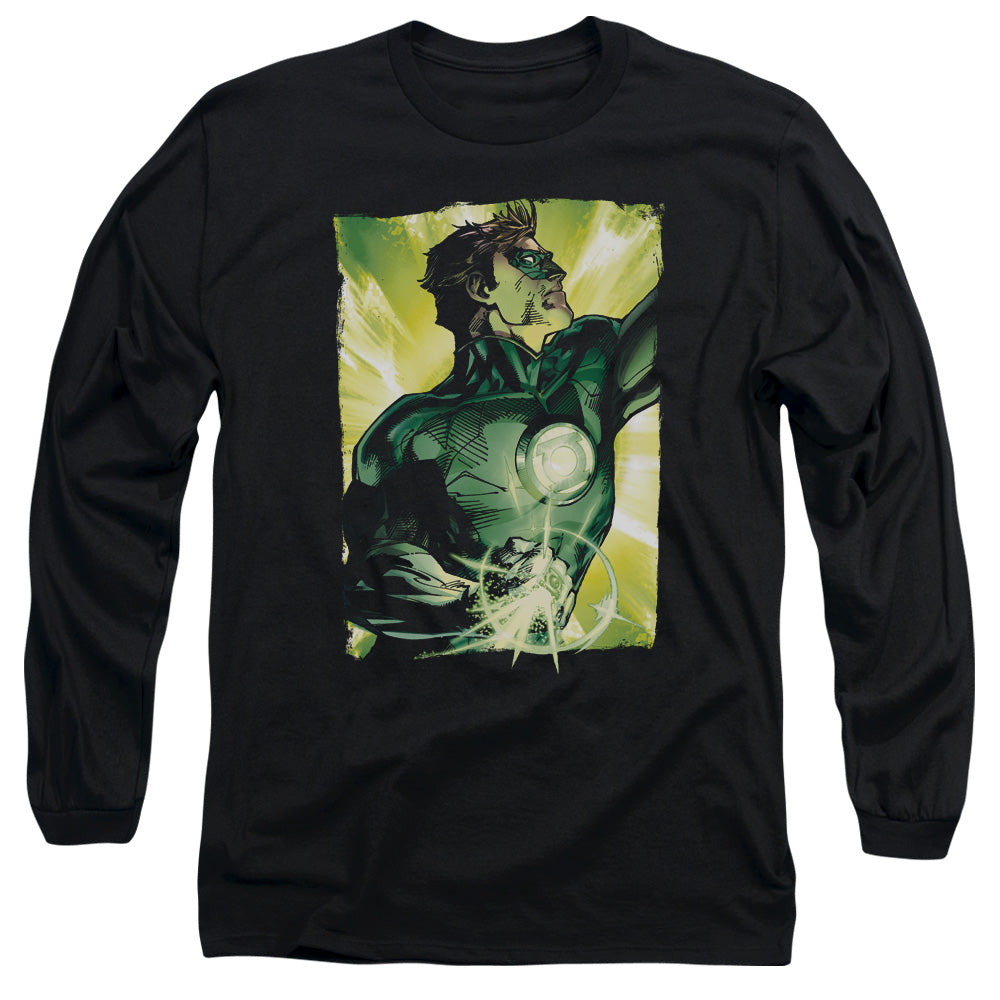 Green Lantern/up Up-l/s Adult 18/1-black