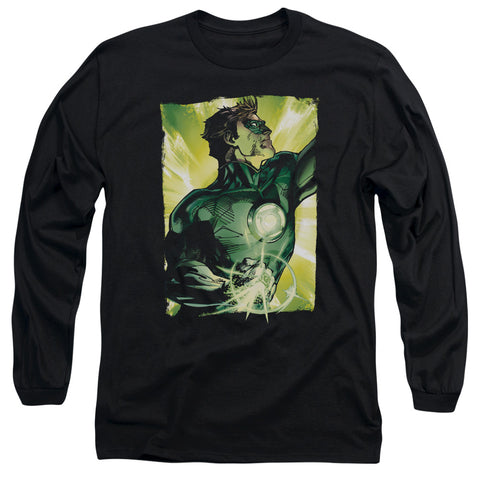 Green Lantern/up Up-l/s Adult 18/1-black