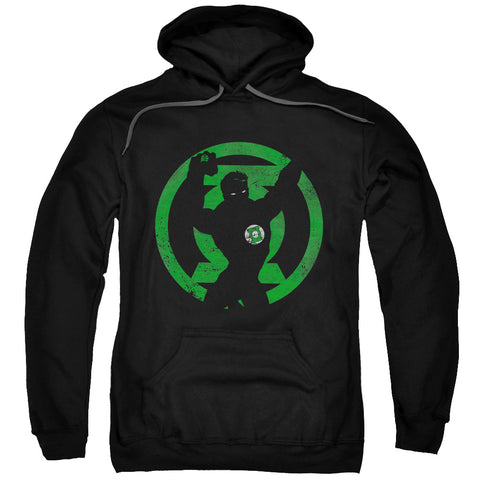 Dc/gl Symbol Knockout-adult Pull-over Hoodie-black
