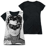 Junior Cap Sleeve 100% Poly Black Back