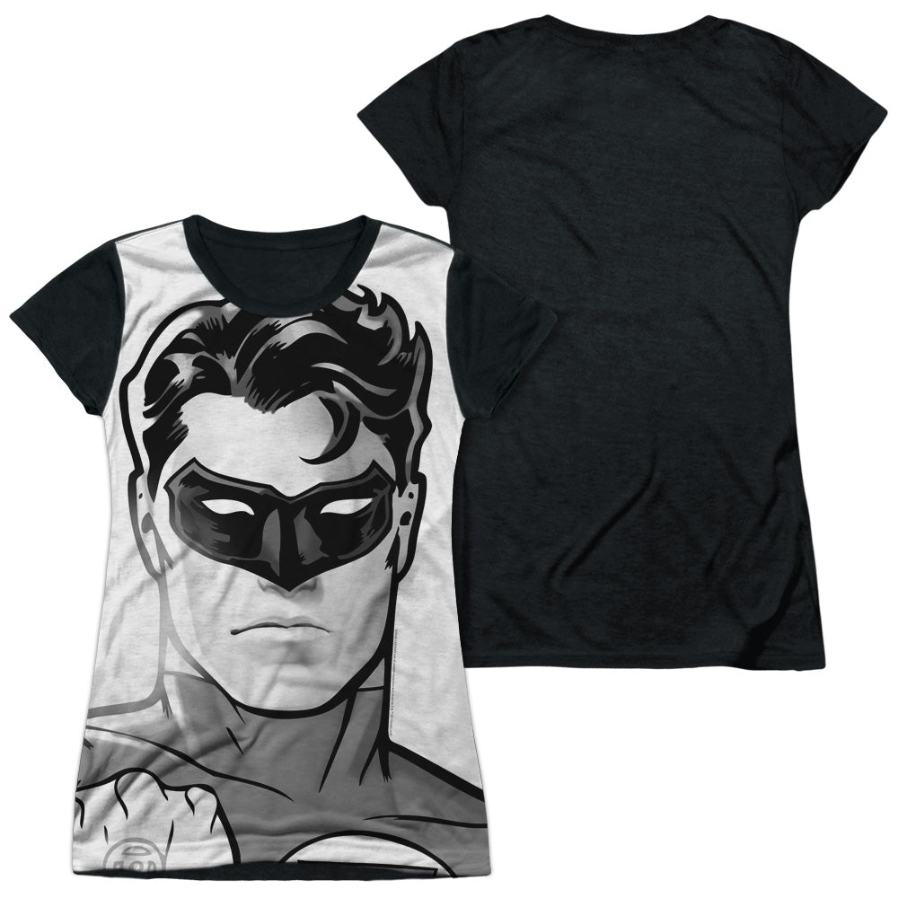 Junior Cap Sleeve 100% Poly Black Back
