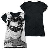 Junior Cap Sleeve 100% Poly Black Back