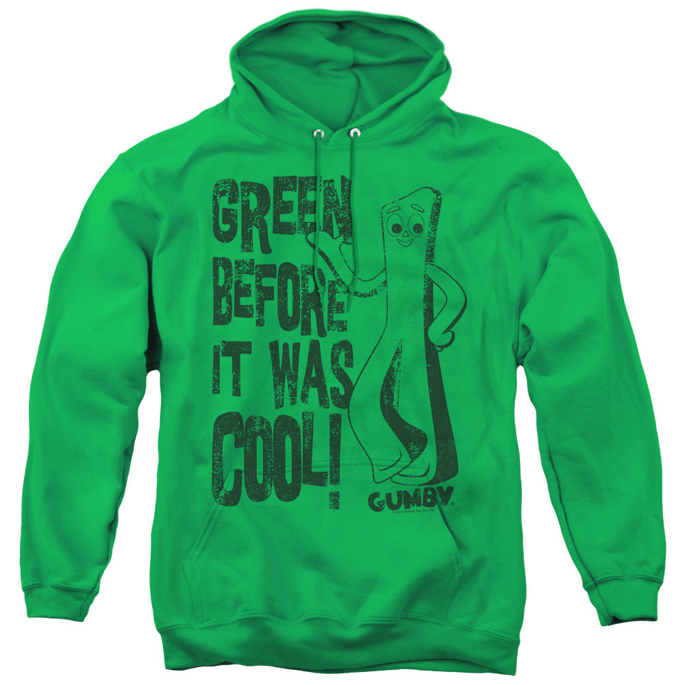 Gumby/cool Green - Adult Pull-over Hoodie - Kelly Green
